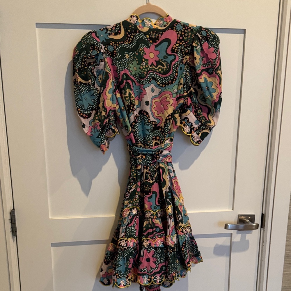 CeliaB Multicolor Hortensia Floral Wrap Dress - Picture 4 of 4